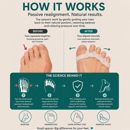 Realign Toe Spacers